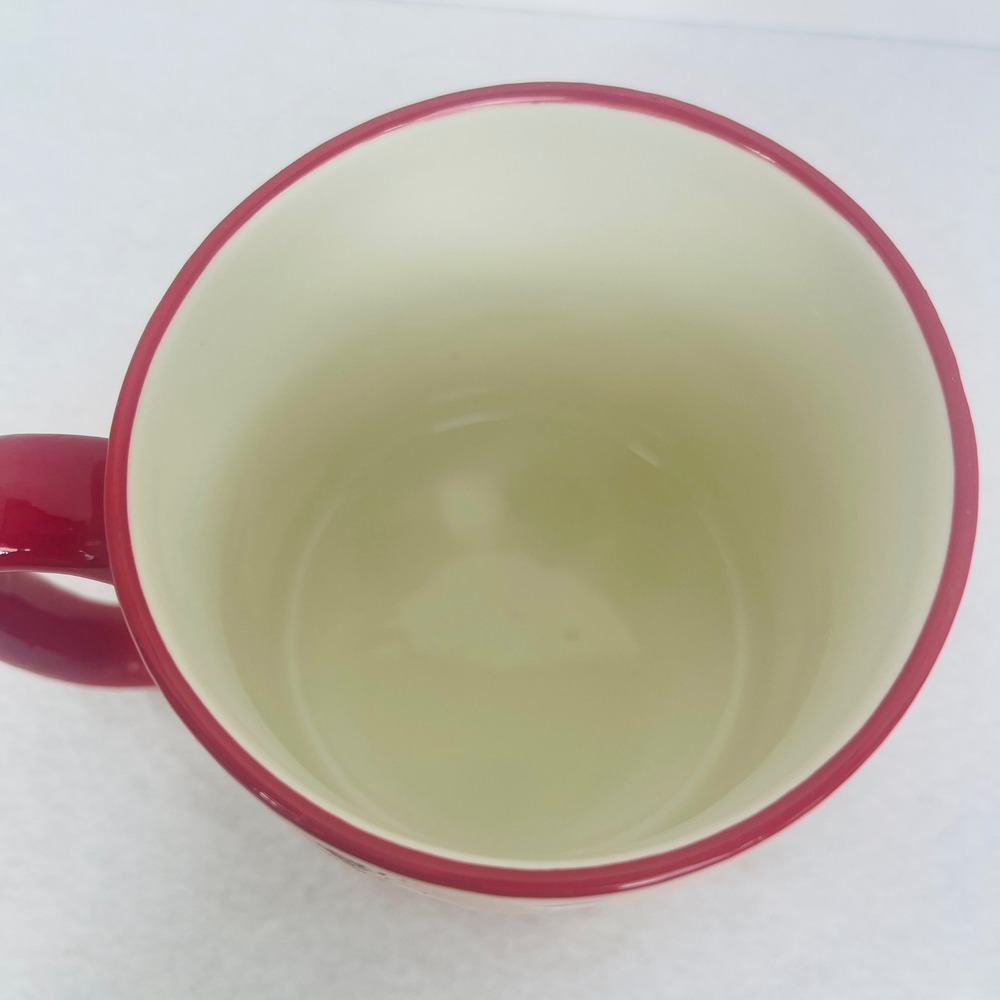 10 Strawberry Street Coffee Mug Pink Christmas Dogs Holiday Sweater Ceramic Exc - Picture 9 of 10